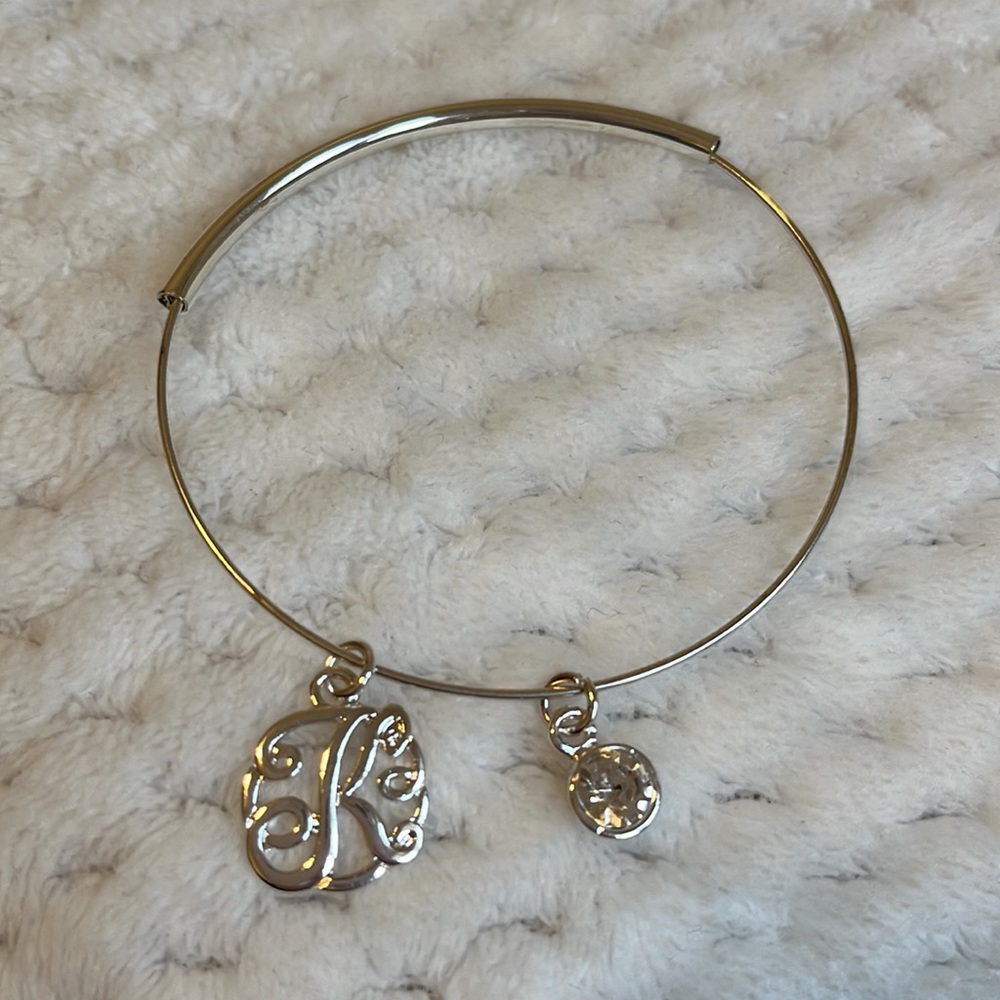 K Monogrammed Bracelet
